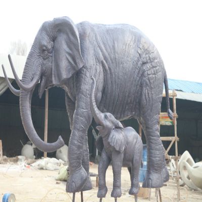 玻璃钢母子象，大象博鱼网页版