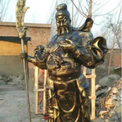 铜雕寺庙宗教大型武财神关公博鱼网页版摆件