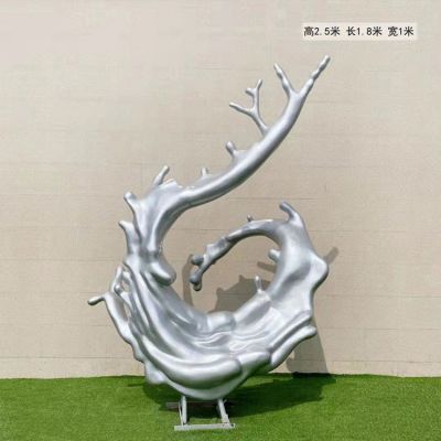 不锈钢抽象创意海浪浪花博鱼网页版