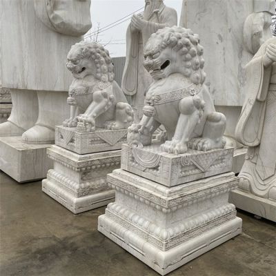 别墅庭院门前石狮子 青石动物户外装饰石狮子博鱼网页版
