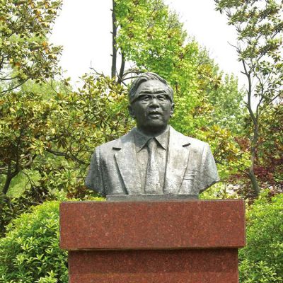 公园名人雕像半身铜雕胸像园林装饰品华罗庚博鱼网页版