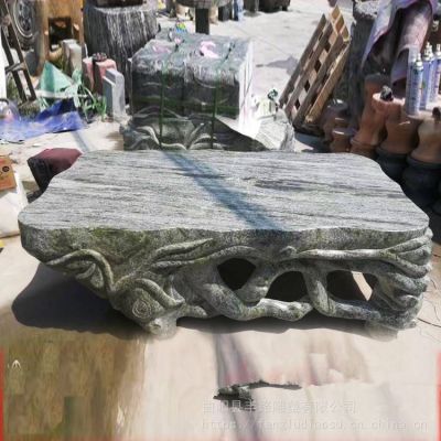 整体石材一体大理石花岗岩树根树桩石桌石凳博鱼网页版