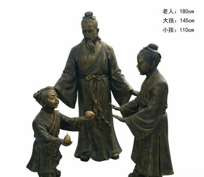 校园历史典故铜雕孔融让梨博鱼网页版