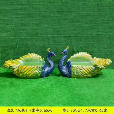 孔雀造型的玻璃钢座椅