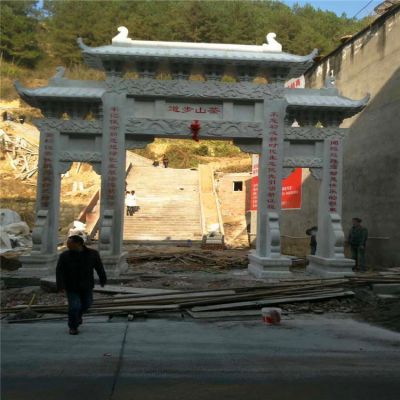 青石石雕户外景区寺庙大型石雕牌坊博鱼网页版