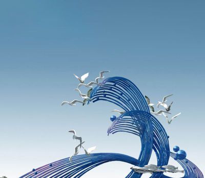 海边不锈钢蓝色海浪浪花博鱼网页版