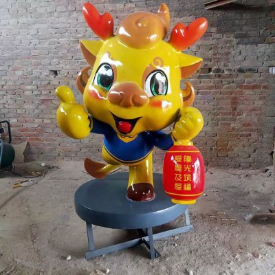 商场摆放玻璃钢卡通吉祥龙公仔博鱼网页版