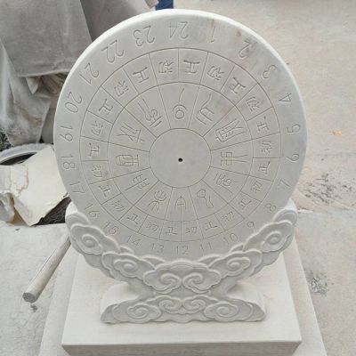 汉白玉古代时间计时器校园日晷博鱼网页版