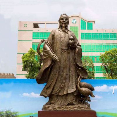 著名医药学家铸铜学院景观葛洪博鱼网页版