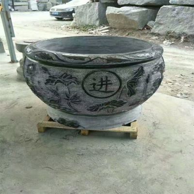 青石石雕公园户外花盆博鱼网页版