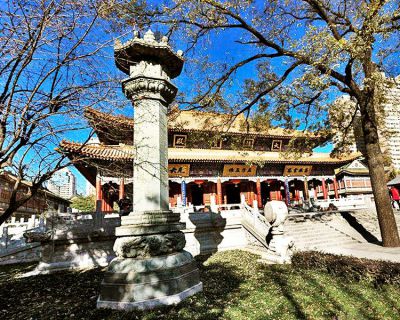 寺庙石雕经幢