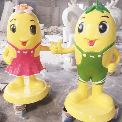 园林商场玻璃钢卡通植物景观摆件