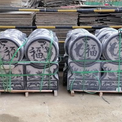 青石石雕仿古门墩庭院抱鼓石