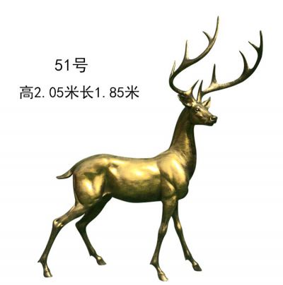 别墅小区玻璃钢仿铜户外园林梅花鹿博鱼网页版