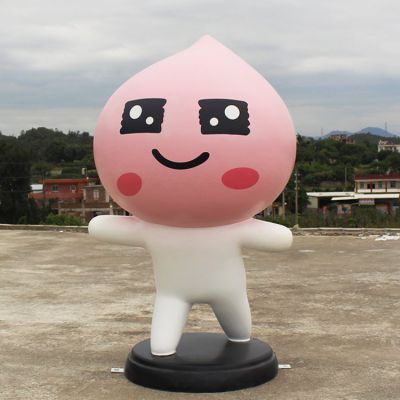 楼盘奶茶店摆放玻璃钢卡通网红kakao 公仔博鱼网页版