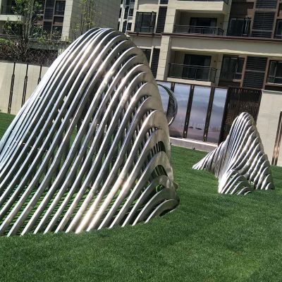 公园绿地园不锈钢假山景观小品大型户外抽象摆件