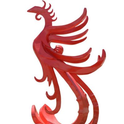 不锈钢户外园林广场大型抽象凤凰博鱼网页版