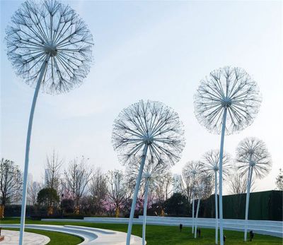 酒店草坪抽象不锈钢蒲公英博鱼网页版