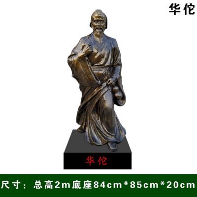 医院人物景观玻璃钢仿铜华佗博鱼网页版