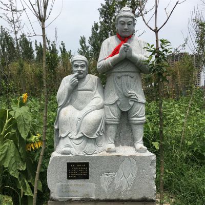 景区园林大型砂石大理石石雕二十四孝人物