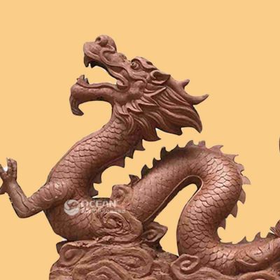 户外园林铜雕鸣叫的神兽龙龙博鱼网页版
