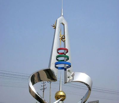 城市不锈钢抽象爱心博鱼网页版