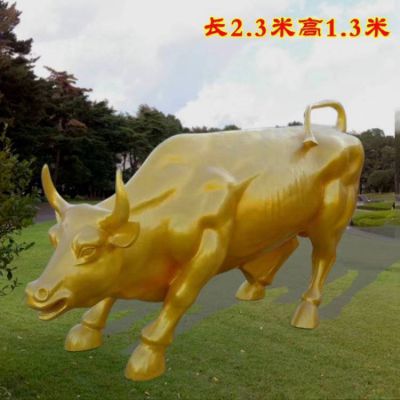 玻璃钢喷漆公园草地大型勤奋牛博鱼网页版小品