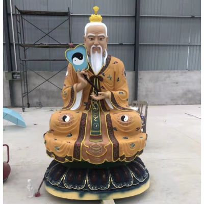 寺庙供奉神佛玻璃钢彩绘大型景观三清祖师博鱼网页版