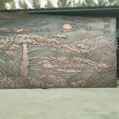 浮雕大型铜雕室内庭院壁画