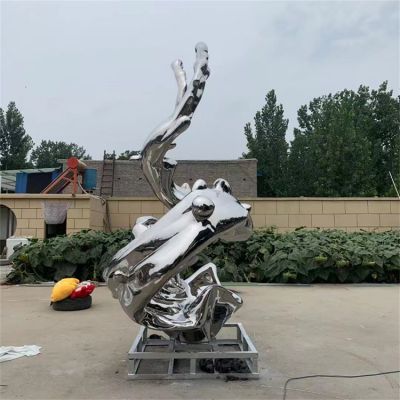 不锈钢创意镜面海浪浪花小区喷泉博鱼网页版