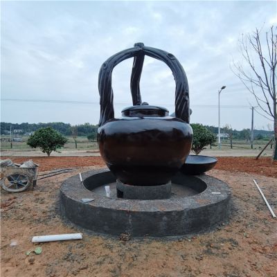 玻璃钢仿铜户外广场茶壶博鱼网页版