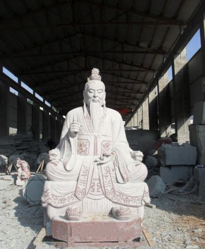 户外景区大型汉白玉石雕神像太上老君博鱼网页版