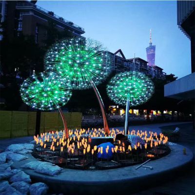 不锈钢灯光蒲公英城市街道亮化景观博鱼网页版