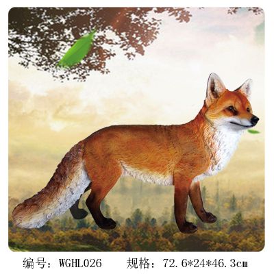 景区玻璃钢仿真狐狸博鱼网页版