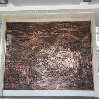 室内别墅铜雕影壁壁画博鱼网页版