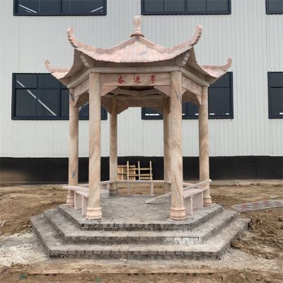 大理石石雕户外园林景观凉亭博鱼网页版