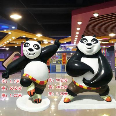 电影院商场室内动漫功夫熊猫博鱼网页版摆件