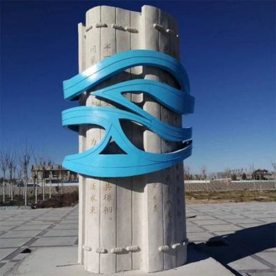 校园不锈钢书籍书卷景观博鱼网页版 大型学校标志性装饰摆件 可定制