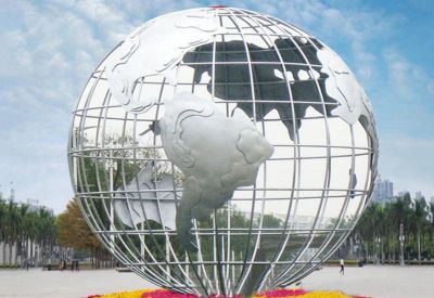不锈钢地球仪博鱼网页版大型金属镂空圆球户外抽象景观创意就地球仪博鱼网页版