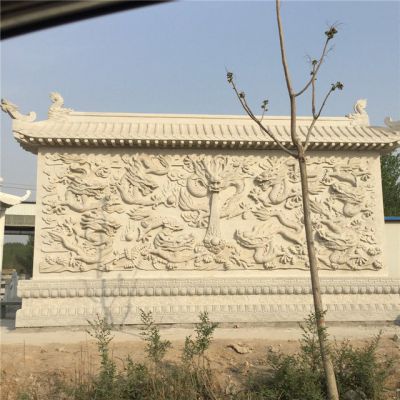 园林景观大型大理石石雕浮雕照壁博鱼网页版