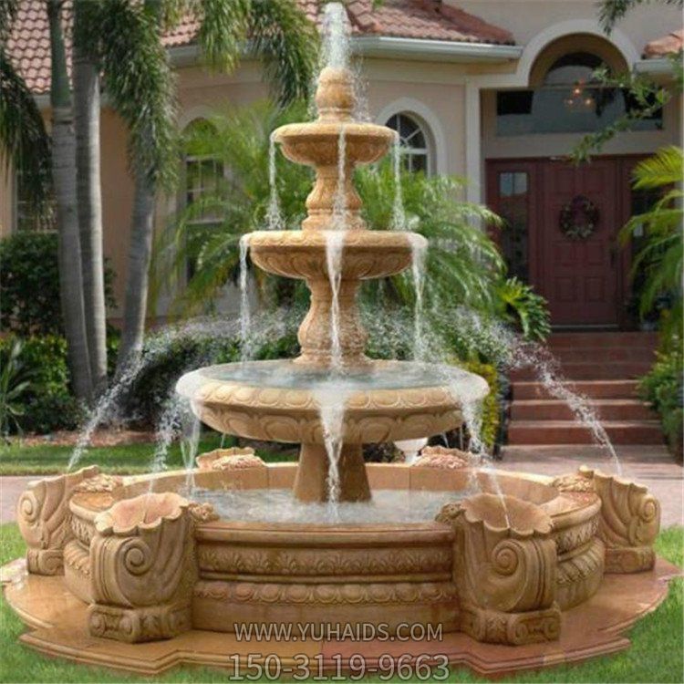 园林石雕大型户外园林欧式喷泉博鱼网页版