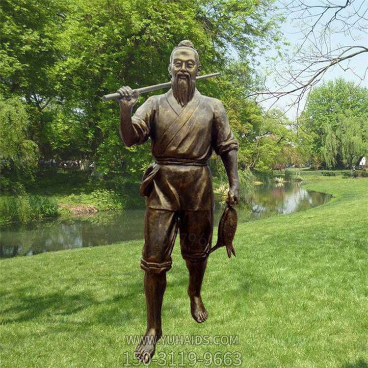 景区景点仿铜捕鱼的古代人物博鱼网页版