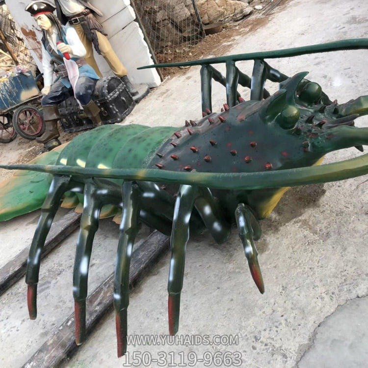 酒店大型玻璃钢仿真动物龙虾博鱼网页版