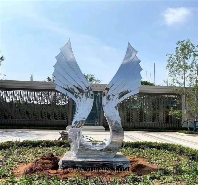 不锈钢镜面抽象个性翅膀博鱼网页版