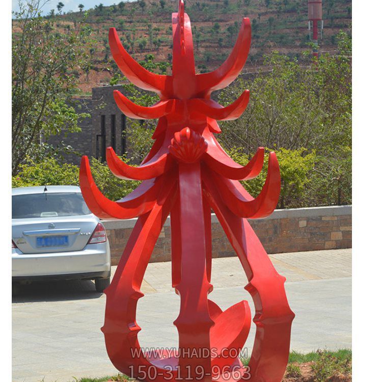 不锈钢彩绘户外广场大型抽象凤凰博鱼网页版