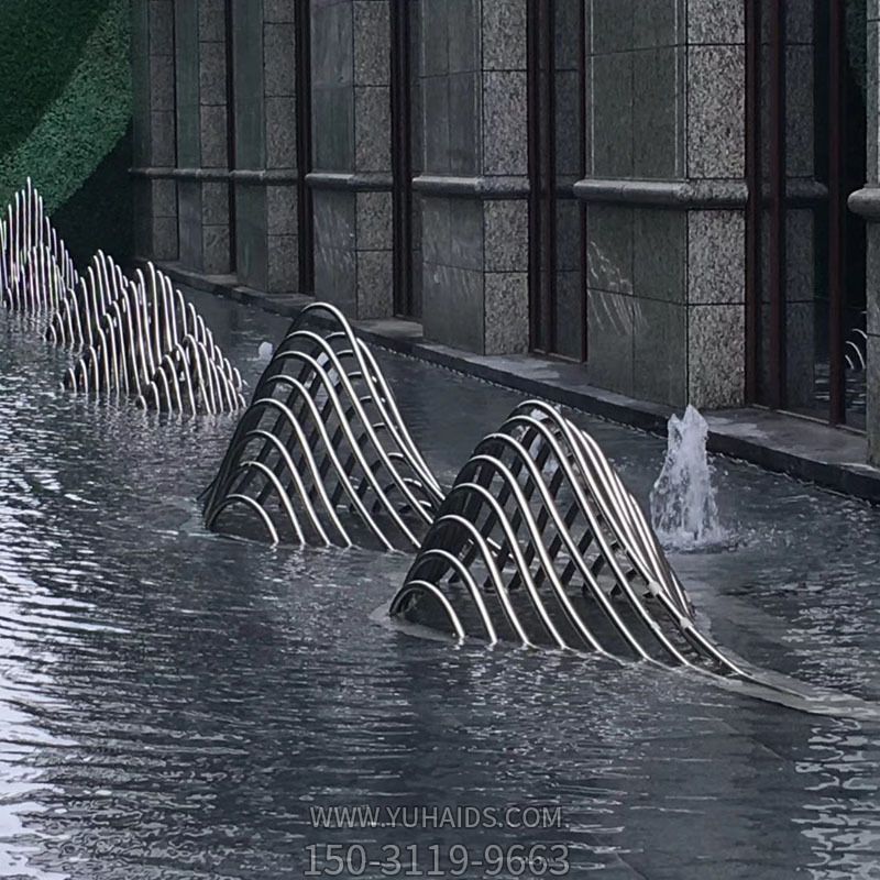 不锈钢假山喷泉水池景观博鱼网页版