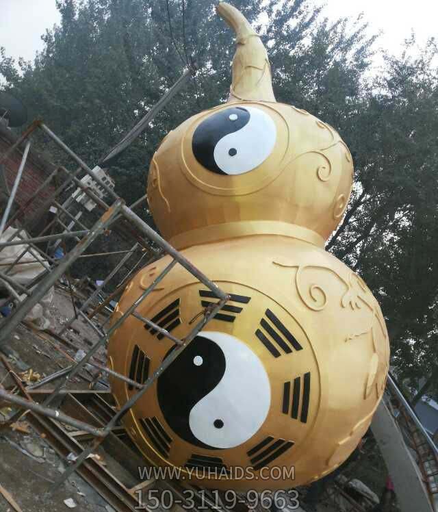 户外寺院景观装饰品玻璃钢抽象葫芦博鱼网页版