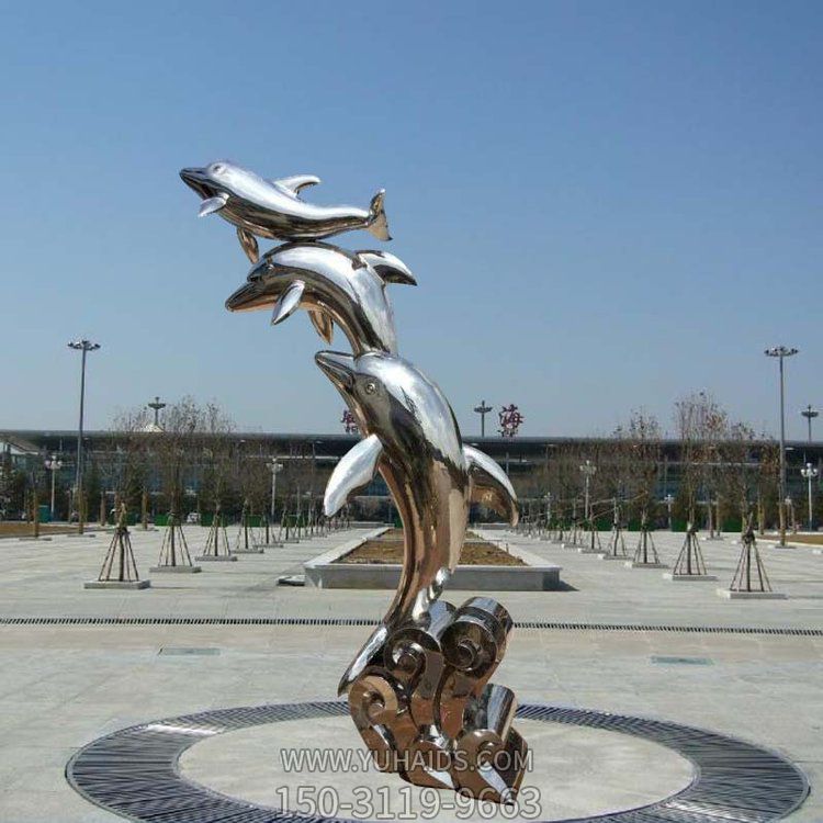 水景摆件不锈钢海豚博鱼网页版