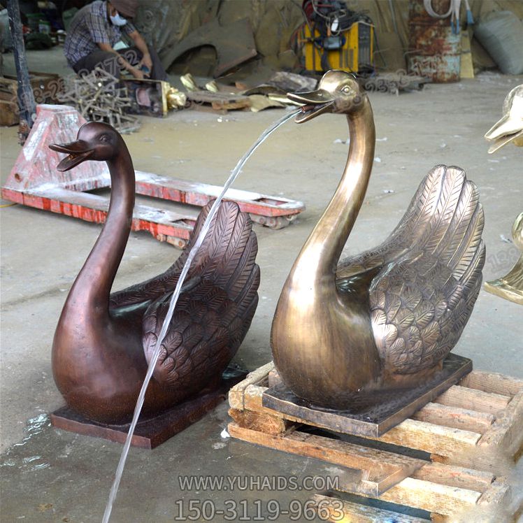 庭院不锈钢喷漆创意喷水天鹅博鱼网页版