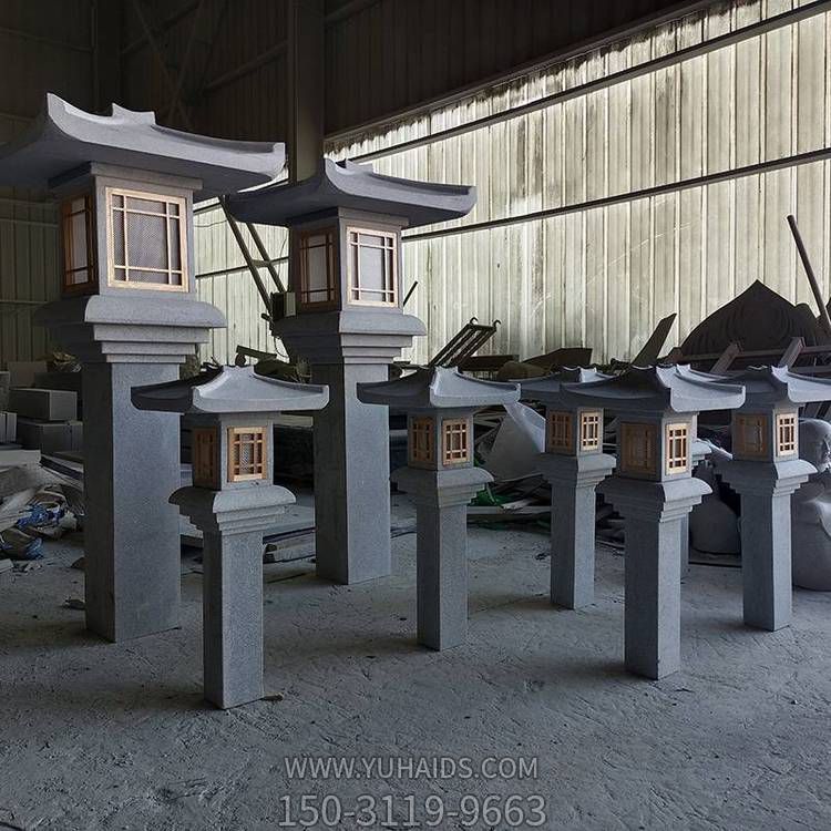 天然青石雕刻中式石灯景区园林景观摆件博鱼网页版